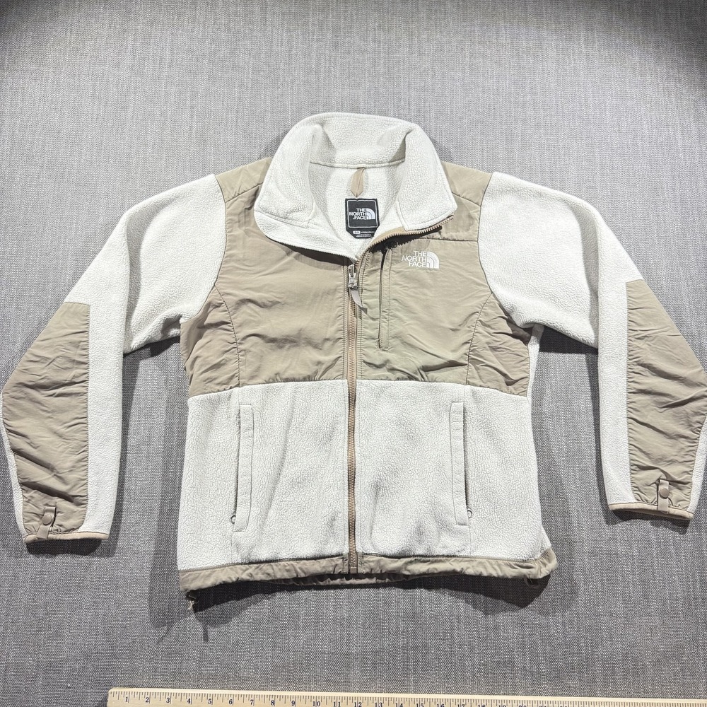 ✨North Face Women's Two-Tone Beige and Cream Fleece Ski Jacket✨